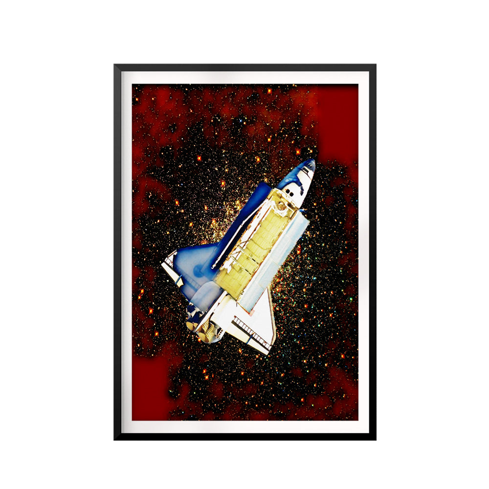 Spacecraft UNFRAMED Print Kids Space Wall Art