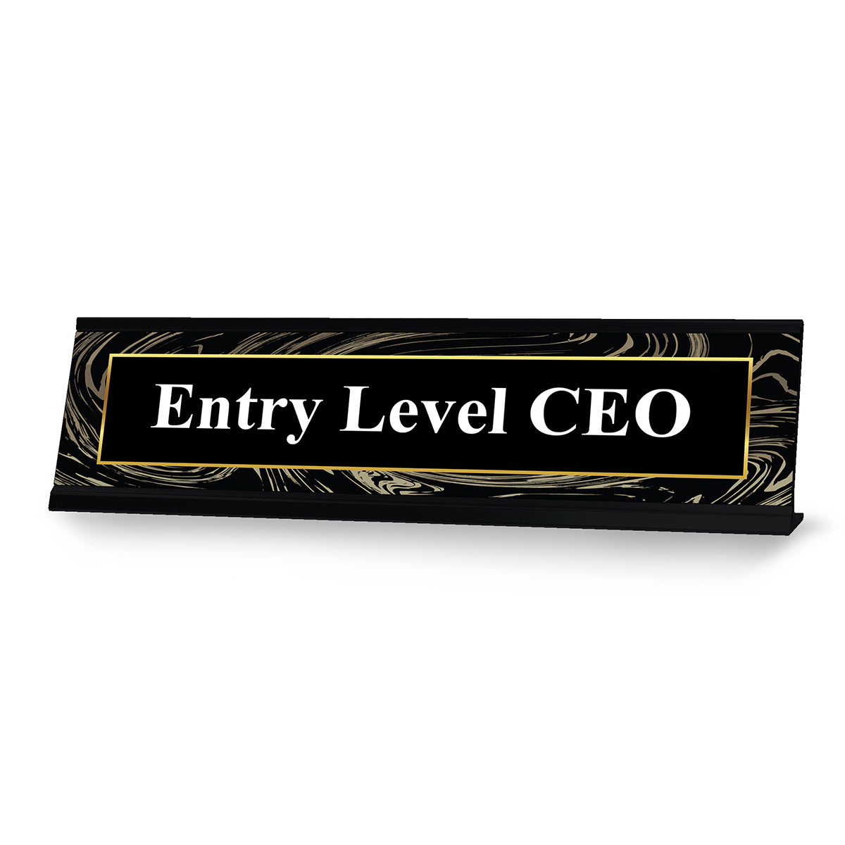 Entry Level CEO, Designer Series Desk Sign, Novelty Nameplate (2 x 8")